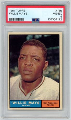 1961 Topps #150 Willie Mays PSA 4 VGEX