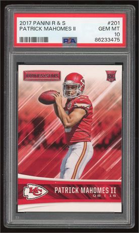 2017 Panini Rookies & Stars #201 Patrick Mahomes RC PSA 10 GEM MINT