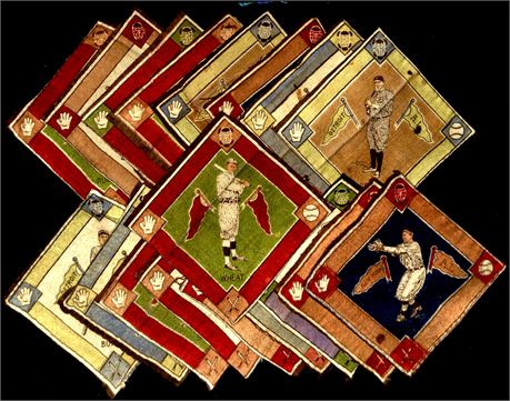 (18) 1914 B18 Blanket Lot w/ HOF Ed Walsh & Zach Wheat