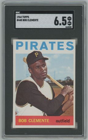1964 Topps #440 Roberto Clemente SGC 6.5 EXMT