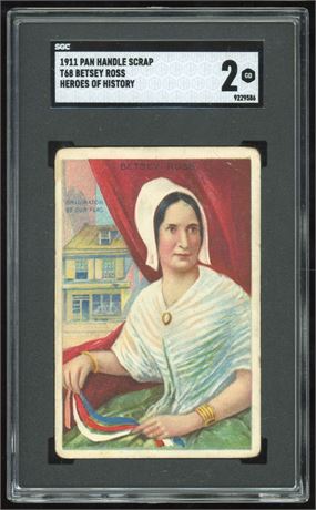 1911 T68 Heros Of History Betsey Ross SGC 2 GOOD
