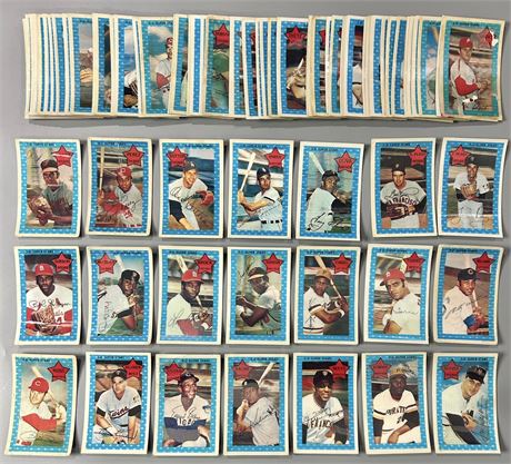 1971 Kellogg's 3-D Super Stars Complete Set (1-75) Low Grade, 30% VG