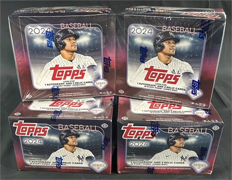 2024 Topps Baseball Series 2 Hobby Jumbo Factory Sealed Lot (4)