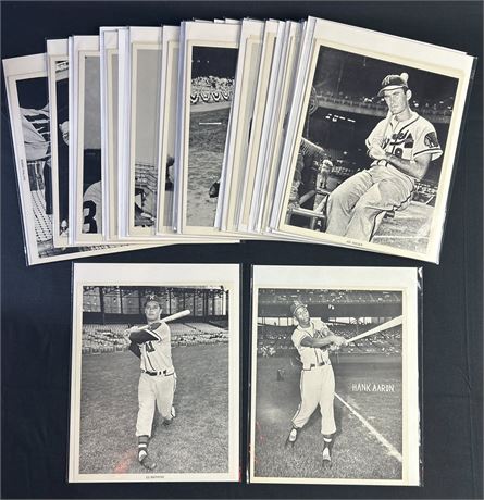 1961 Manny's Baseball Land Photos Lot (127) w/ Aaron & Mathews READ