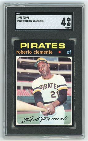 1971 Topps #630 Roberto Clemente SGC 4 VGEX