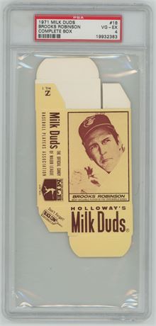 1971 Milk Duds #18 Brooks Robinson Complete Box PSA 4 VGEX