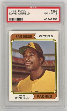 1974 Topps #456 Dave Winfield RC PSA 8 NMMT