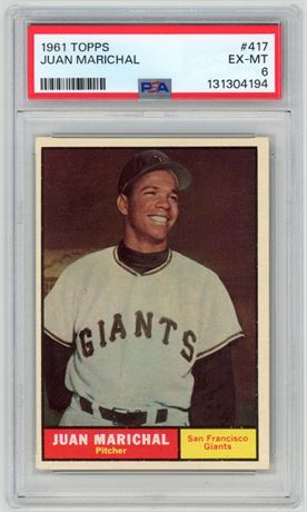 1961 Topps #471 Juan Marichal RC PSA 6 EXMT