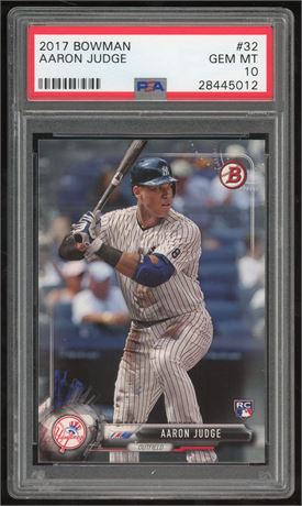 2017 Bowman #32 Aaron Judge RC PSA 10 GEM MINT