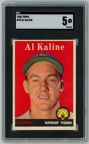 1958 Topps #70 Al Kaline SGC 5 EX