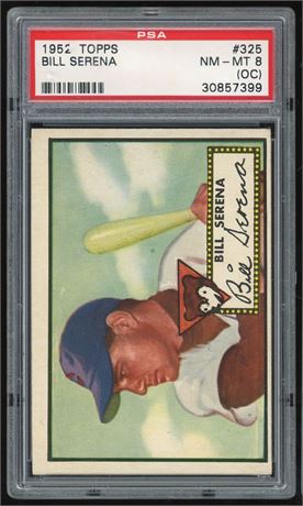 1952 Topps #325 High # Bill Serena PSA 8(OC)