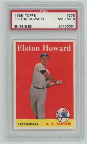 1958 Topps #275 Elston Howard PSA 8 NMMT
