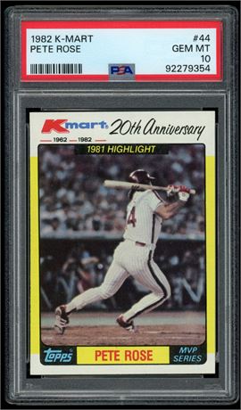 1982 K-Mart #44 Pete Rose PSA 10 GEM MINT