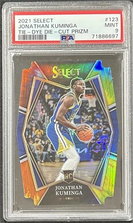 2021 Select #123 Jonathan Kuminga RC 17/25 PSA 9 MINT