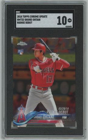 2018 Topps Chrome Update Shohei Ohtani Rookie Debut SGC 10 GEM MINT