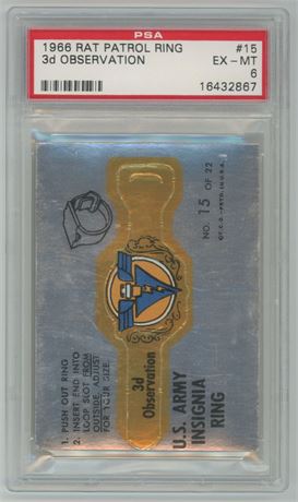 1966 Rat Patrol Ring #15 3d Observation PSA 6 EXMT