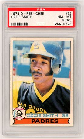 1979 O-Pee-Chee #52 Ozzie Smith RC PSA 8 (OC)
