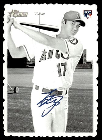 2018 Topps Heritage 1969 Deckle Edge Shohei Ohtani RC