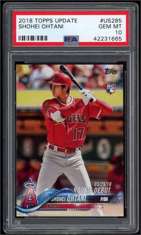 2018 Topps Update Shohei Ohtani RC PSA 10