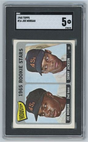 1965 Topps #16 Joe Morgan RC SGC 5 EX