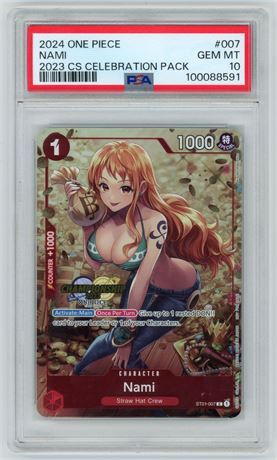 2024 One Piece #007 Nami 2023 CS Celebration Pack PSA 10 GEM MINT