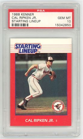 1988 Kenner Cal Ripken Jr Starting Lineup PSA 10 GEM MINT Pop 14
