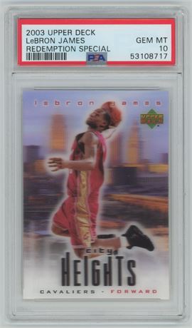 2003 Upper Deck LeBron James Redemption Special PSA 10 GEM MINT