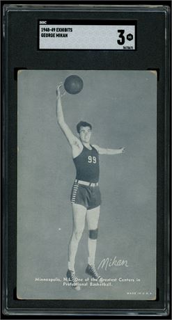 1948-49 Exhibits George Mikan RC SGC 3 VG