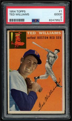 1954 Topps #1 Ted Williams PSA 2