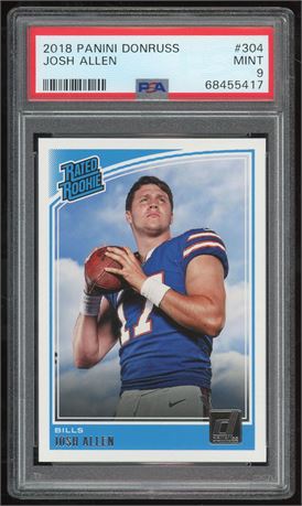 2018 Panini Donruss #304 Josh Allen Rated Rookie PSA 9 MINT