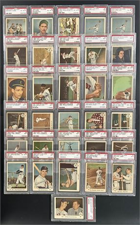 1959 Fleer Ted Williams Partial PSA Graded Set 39% (31/80) Mostly PSA 7's (READ)