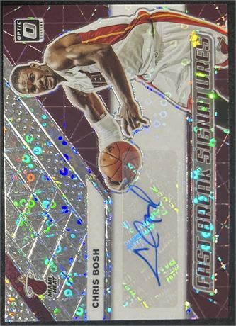 2019 Donruss Optic Fast Break Signatures Chris Bosh Auto