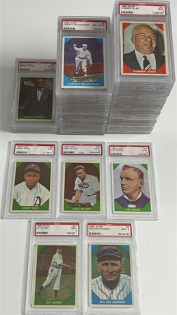 1960 Fleer Greats PSA High-Grade NEAR Set (74/79) AVG Grade 8.46! (READ)