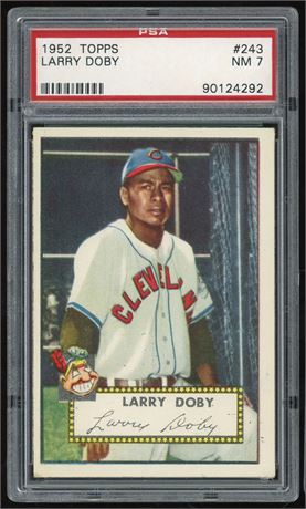 1952 Topps #243 Larry Doby PSA 7 NM