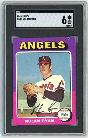 1975 Topps #500 Nolan Ryan SGC 6 EXMT