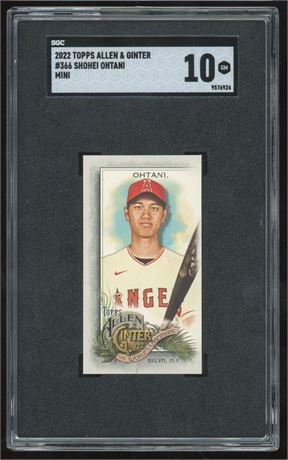 2022 Topps Allen & Ginter #366 Shohei Ohtani Mini SGC 10 GEM MINT