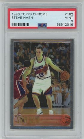 1996 Topps Chrome #182 Steve Nash RC PSA 9 MINT