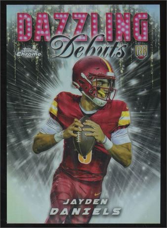 2024 Topps Chrome Jayden Daniels RC Dazzling Debuts SP Case Hit
