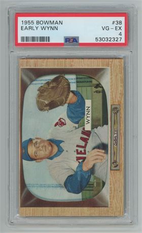 1955 Bowman #38 Early Wynn PSA 4 VGEX