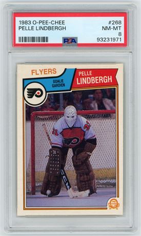 1983 O-Pee-Chee #268 Pelle Lindbergh RC PSA 8 NMMT