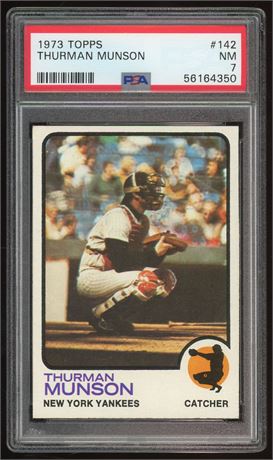1973 Topps #142 Thurman Munson PSA 7 NM