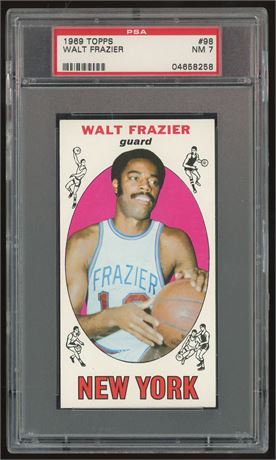 1969 Topps #98 Walt Frazier RC PSA 7 NM