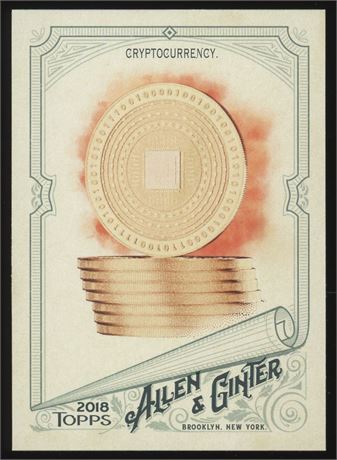 2018 Topps Allen & Ginter #83 Cryptocurrency