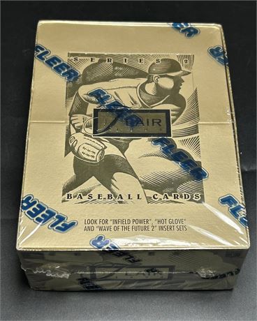 1994 Flair Series 2 Baseball Hobby Box Factory Sealed Key RC Alex Rodriguez