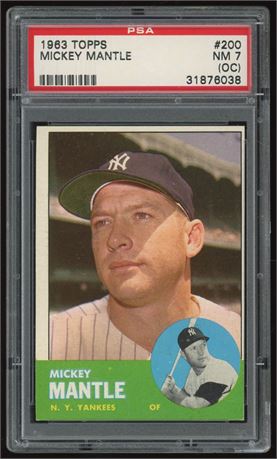 1963 Topps #200 Mickey Mantle PSA 7 (OC)