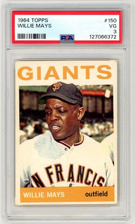 1964 Topps #150 Willie Mays PSA 3 VG