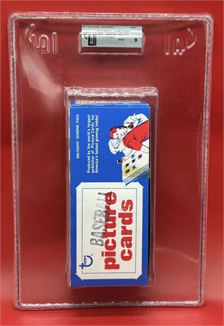1985 Topps Vending Box GAI 9 MINT FASC