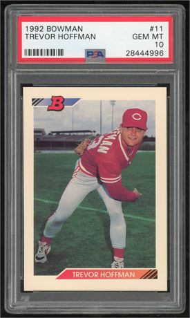 1992 Bowman #11 Trevor Hoffman RC PSA 10 GEM MINT