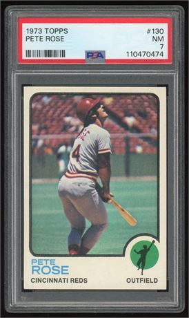 1973 Topps #130 Pete Rose PSA 7 NM