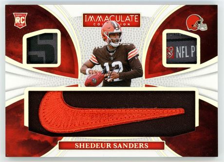 2025 Panini Immaculate Shedeur Sanders Rookie Reserve 1/1 Nike Swoosh
